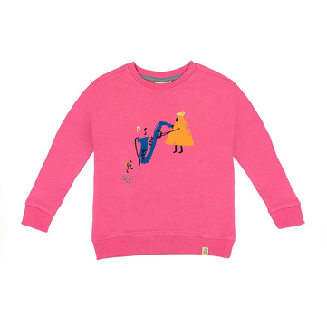 Beetle Beez Musician Triangle Sweatshirt Pembe