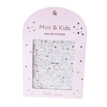 Mini & Kids Mini Nail Stickers Sheer Pupyy