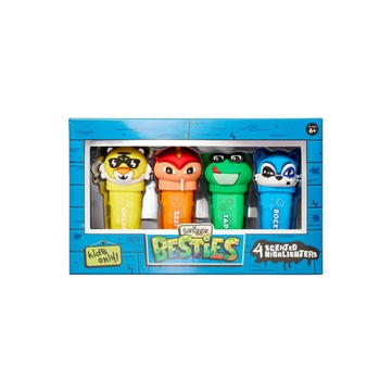 Smiggle Besties Erkek Çocuk 4lü Kokulu Highlighter Seti