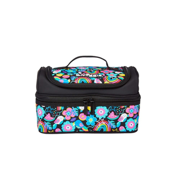 Smiggle Drift Gökkuşağı Desenli 2 Katlı Kız Çocuk Beslenme Çantası