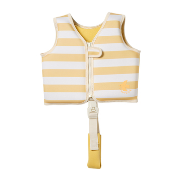 Sunnylife Sid the Seagull Mustard Stripe Yüzme Yeleği