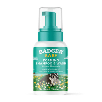 Badger Organik Bebek Köpük Şampuanı (Saç ve Vücut)