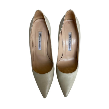 Manolo Blahnik Nadira Nude Topuklu Ayakkabı - 37.5