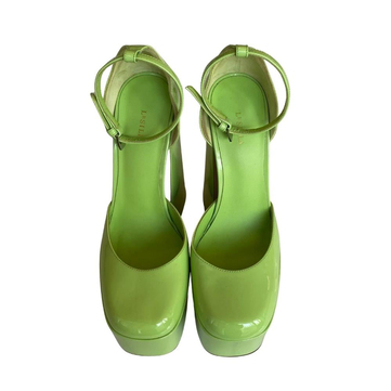 Le Silla Platform Yeşil Neon Topuklu Ayakkabı - 37
