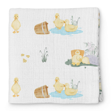 Deux Lapins Petits Caneton Müslin Bebek Örtüsü 120x120 cm