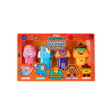 Smiggle Hangry Heroes 4lü Kokulu Fosforlu Erkek Çocuk Kalem Seti