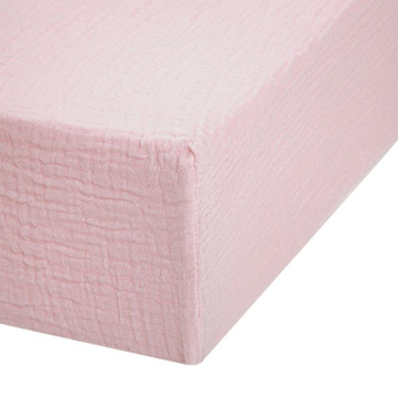 Deux Lapins Lastikli Müslin Bebek Çarşaf | Innocent Pink