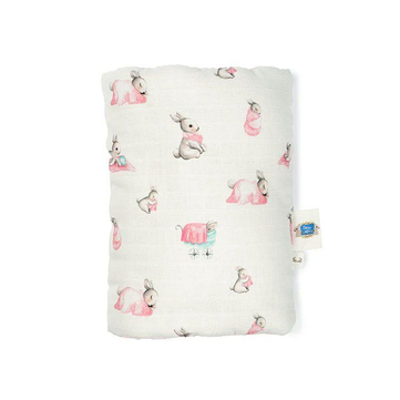 Deux Lapin Müslin Bebek Silindir Kol Yastığı | Bebe Lapin Rose