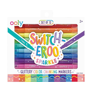Ooly Switch Eroo Glitter Sparkle Renk Değiştiren 12li Keçeli Kalem