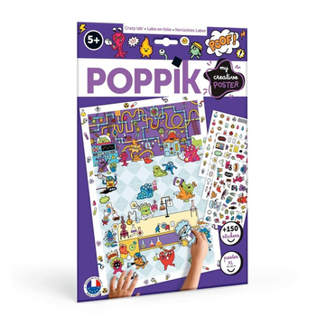 Poppik Creative Crazy Lab Sticker Poster