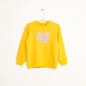 Kız Çocuk Baskılı Cotton Sweatshirt 1-5 Yaş