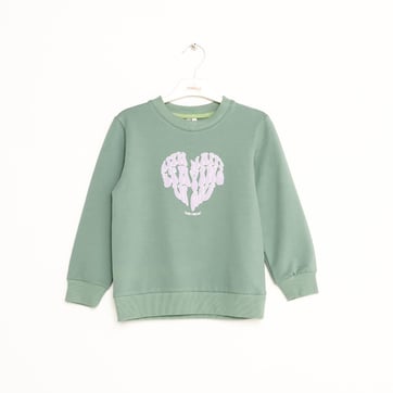 Kız Çocuk Baskılı Cotton Sweatshirt 1-5 Yaş