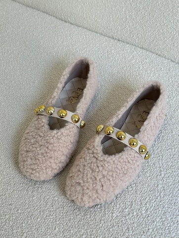 Bej Peluş (Hope) Trock Detay Kadın Babet