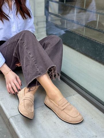Bej Süet (Daria) Kadın Casual Günlük Ayakkabı