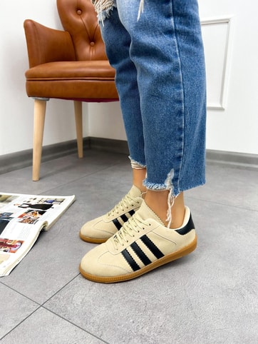 Bej Süet (Zumba) Kadın Sneakers