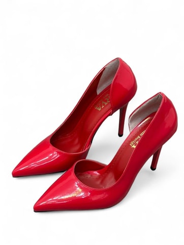 Kırmızı Rugan ( Lily) Kadın Stiletto
