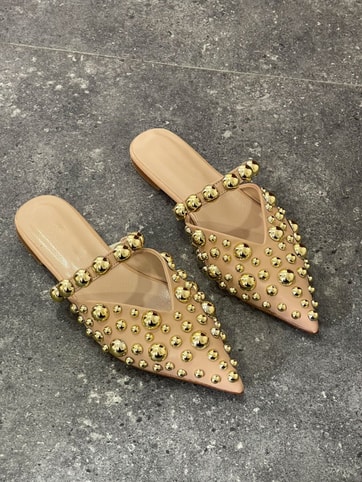 Nude Cilt (Maria) Gold Droplu Kadın Terlik