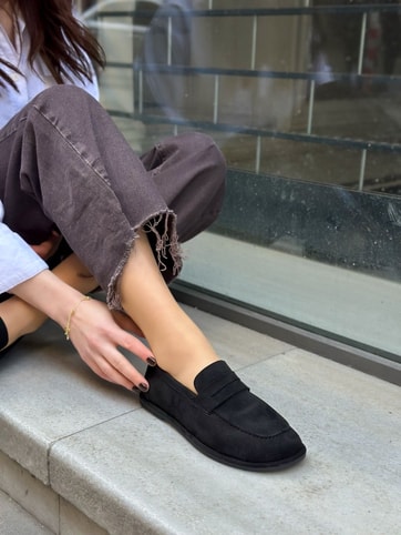 Siyah Süet (Daria) Kadın Casual Günlük Ayakkabı