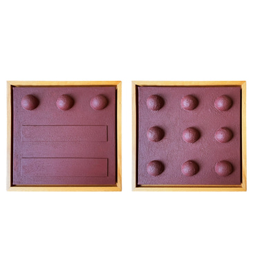 Dots-Lines Tablo Seti (Bordo)