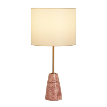 Shorty Cone Pembe Traverten Abajur