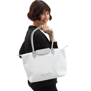 Benetton Bnt 1611 Kadın Kol Çantası Beyaz