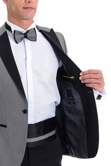  Morven Erkek Orta Gri Broadway Slim Fit Damatlık Takım Elbise