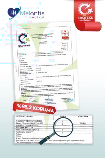  Morven Erkek Siyah MELANTİS MEDİKAL Tek Kullanımlık 3 Katlı Telli Cerrahi Maske 10x10'lu Kutu 100 Adet Siyah