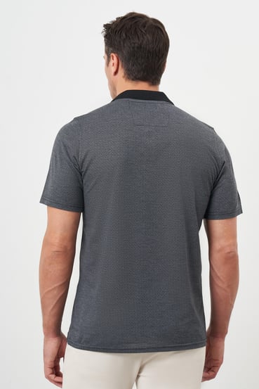 Morven Erkek Antrasit Trend Cepli Polo Yaka T-Shirt