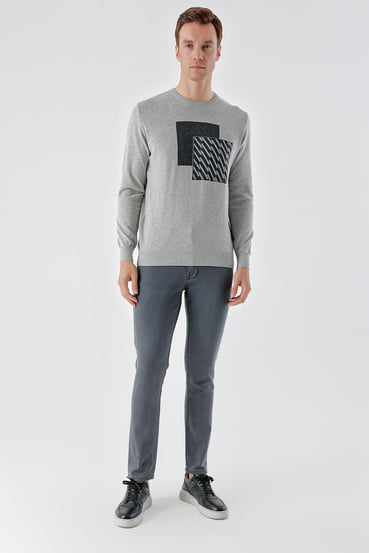 Morven Erkek Füme Mevsimlik Pamuk 5 Cep Slim Fit Jean Pantolon