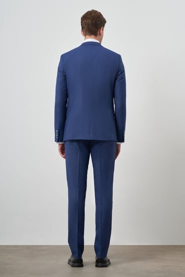 Morven Erkek Parlement Poliviskon Slim Fit Mono Yaka Takım Elbise