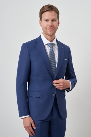 Morven Erkek Parlement Poliviskon Slim Fit Mono Yaka Takım Elbise