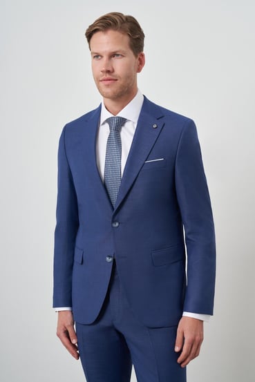Morven Erkek Parlement Poliviskon Slim Fit Mono Yaka Takım Elbise