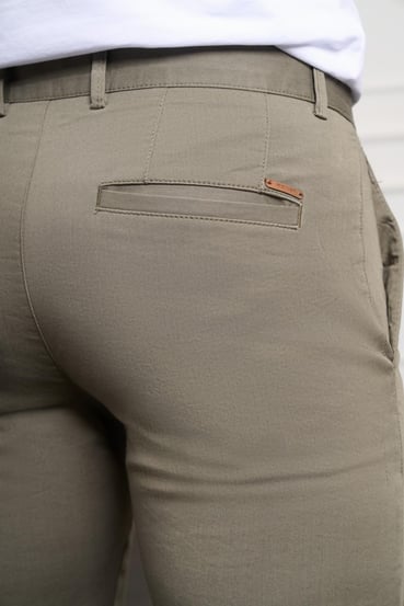 Morven Erkek Yeşil Slim Fit Chino Pantolon