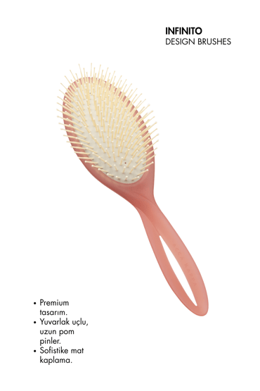 Acca Kappa Infinito Brush Long Pom Pins - Cloud Pink