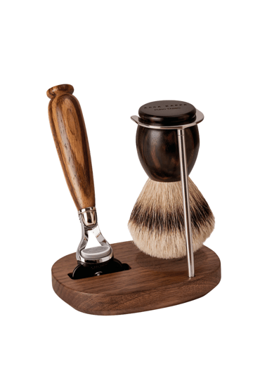 Acca Kappa Zebrawood Shaving Set N.610