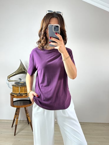 CDBR3578Bordo Orjinal Oysho Marka Tshirt