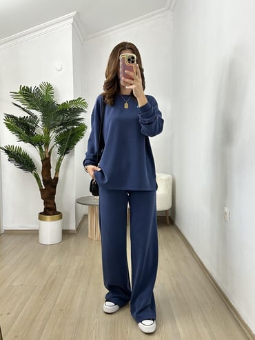CDBR3748Rani İndigo Orjinal Marka Oysh Eşofman Takımı