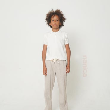Erkek Çocuk Polo Yaka Triko T-Shirt 6-16 Yaş