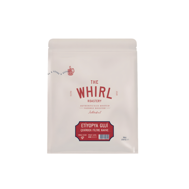The Whirl Etiyopya Guji 250 g kahvenin Area 51 mağazasındaki gerçek paket fotoğrafı