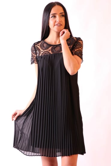 ABİYEPiliseli Dantelli ElbiseACLASSICS