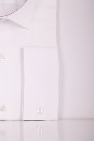 GÖMLEKErkek Beyaz Slim Fit Saten Pamuk Klasik GömlekACLASSICS