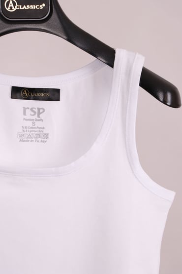 T-ShirtBeyaz Kalın Askılı Pamuk Slim Fit  Atlet  T-ShirtACLASSICS