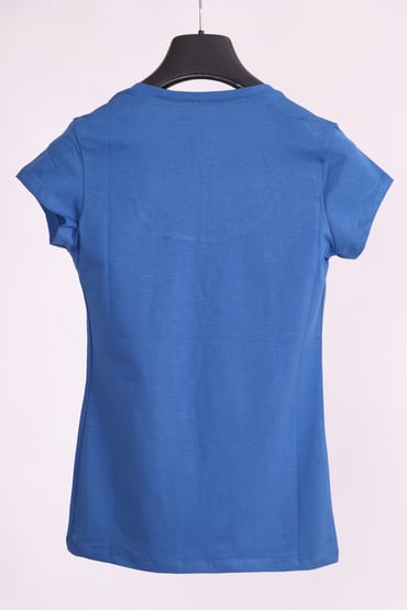 T-Shirtİndigo U Yaka Yarım Kollu Pamuk Slim Fit T-ShirtACLASSICS