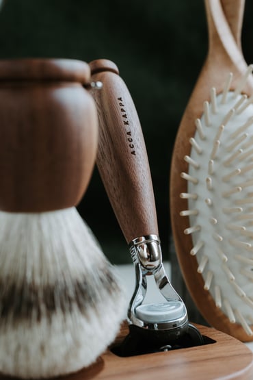 Acca Kappa Zebrawood Shaving Set N.610