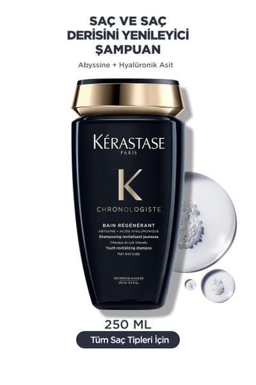 Kérastase Chronologiste シャンプー 250ml Kerastase Chronologiste Bain Regenerant 250ml - Onarıcı Şampuan