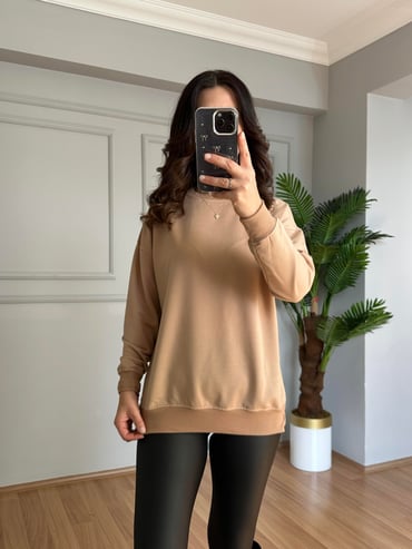 CDBR4105Ava Vizon 2 İplik Basic Sweatshitr