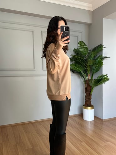 CDBR4105Ava Vizon 2 İplik Basic Sweatshitr