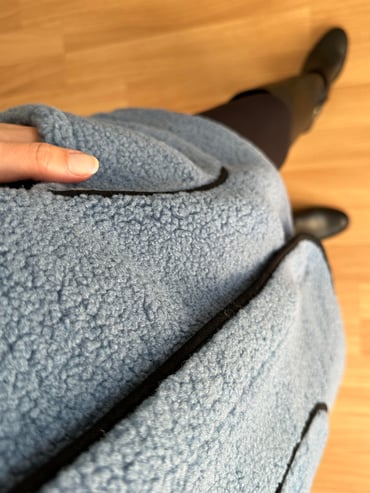 CDBR4110Ferna Mavi Biyeli Fermuarlı Premium Yelek