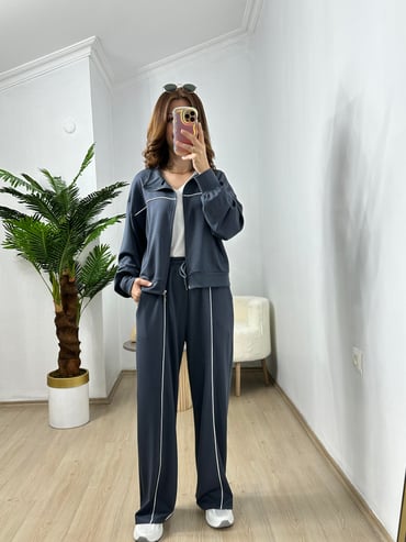 CDBR3714Füme Biyeli Modal Eşofman Takımı