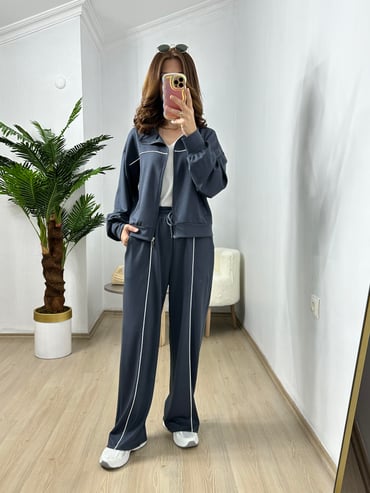 CDBR3714Füme Biyeli Modal Eşofman Takımı